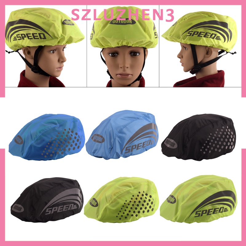 Vỏ bọc mũ bảo hiểm chống nước chống bụi có dải phản quang di động cho hoạt động thể thao ngoài trời