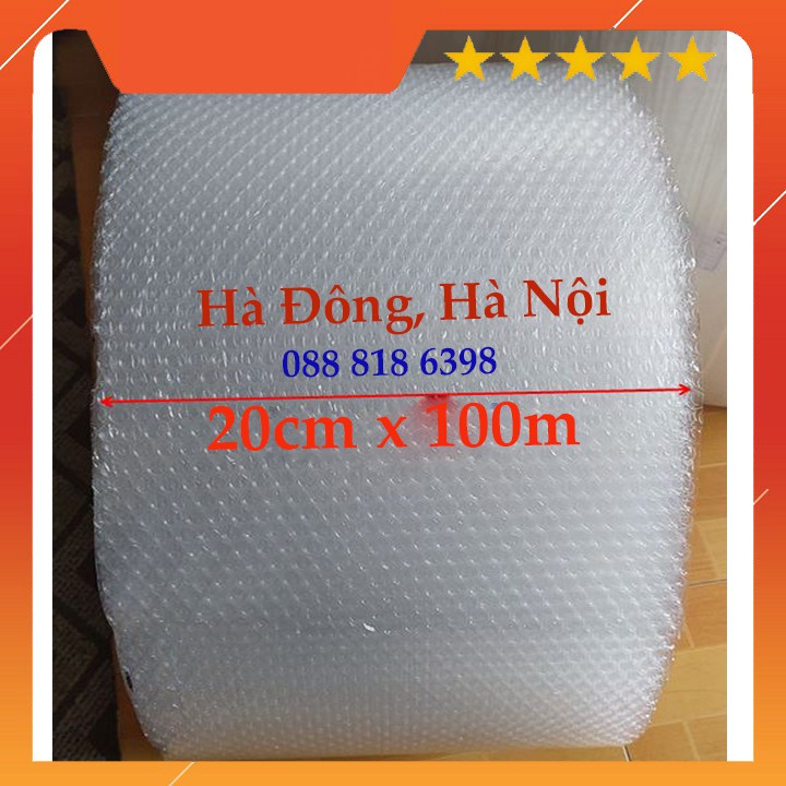 Xốp nổ gói hàng 20cm x 100m giá siêu tốt - màng bong bóng khí bọc hàng chống sốc