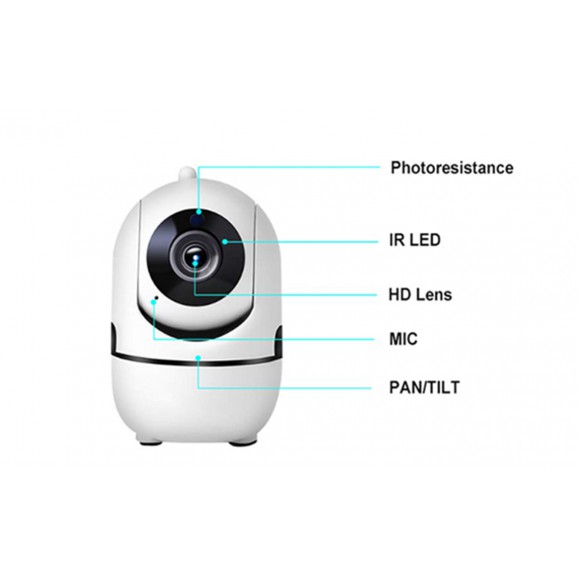 Camera TV-288ZD-2MP Tuya FullHD 1080p WIFI , quay 360 độ, hồng ngoại, đàm thoại, cảnh báo chuyển động