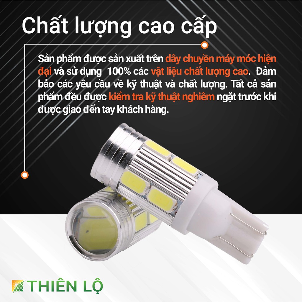 [CHIP THẾ HỆ MỚI] Đèn LED Xi Nhan T10 Demi 10 SMD 5730 Bi Cầu Của Thiên Lộ Cao Cấp Siêu Sáng Dành Cho Ô tô Xe máy