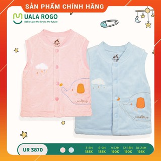 Áo gile thu đông cho bé lông dày mềm ấm Uala Rogo UR3870