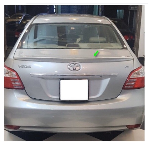 Đuôi gió vios 2008 2009 2010 2011 2012 hàng mộc chưa sơn, tặng kèm băng dính 3 M.