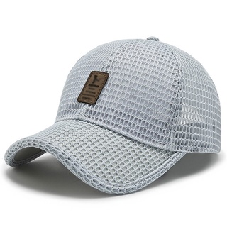 Korean Style Men Full Mesh Thin Quick-drying Breathable Middle-aged Baseball Cap