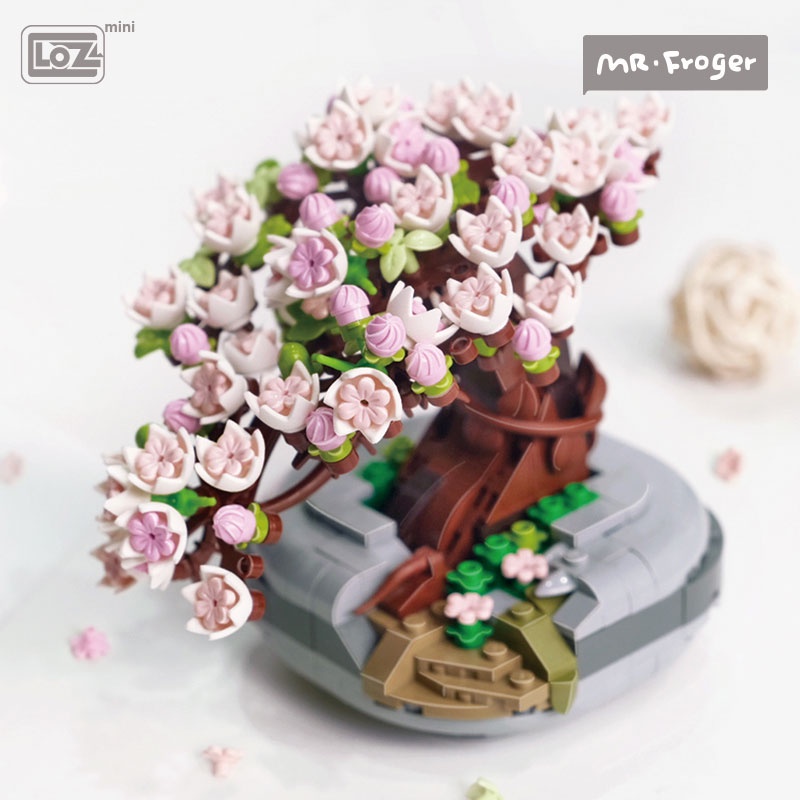 Bộ đồ chơi lắp ráp mô hình chậu cây bonsai mini