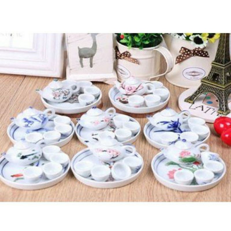Set ấm trà mini dành cho mô hình ( giao màu ngẫu nhiên )