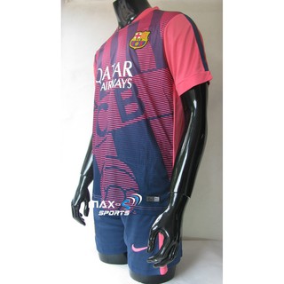 Bộ quần áo bóng đá Barca hồng