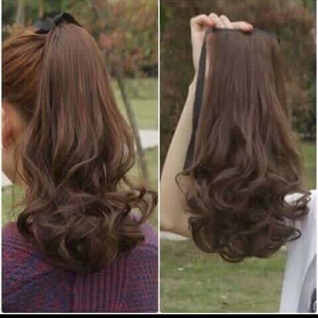 Tóc cột ngắn 35cm. Hình thật shop chụp