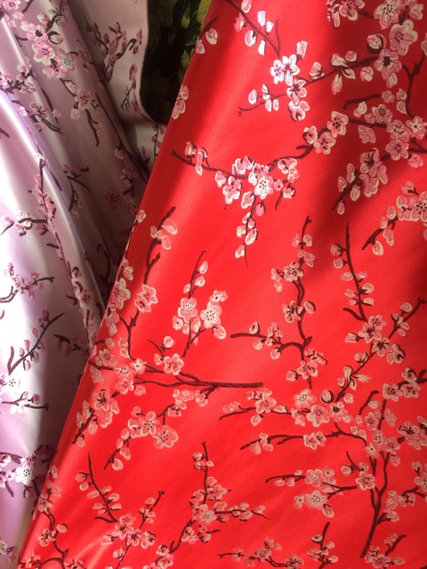 Vải tafta may áo dài tết