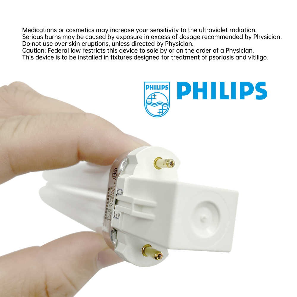 (SALE) Bóng đèn UVB Philips PL-S 9W/01/2P chữa vảy nến, bạch biến, viêm da