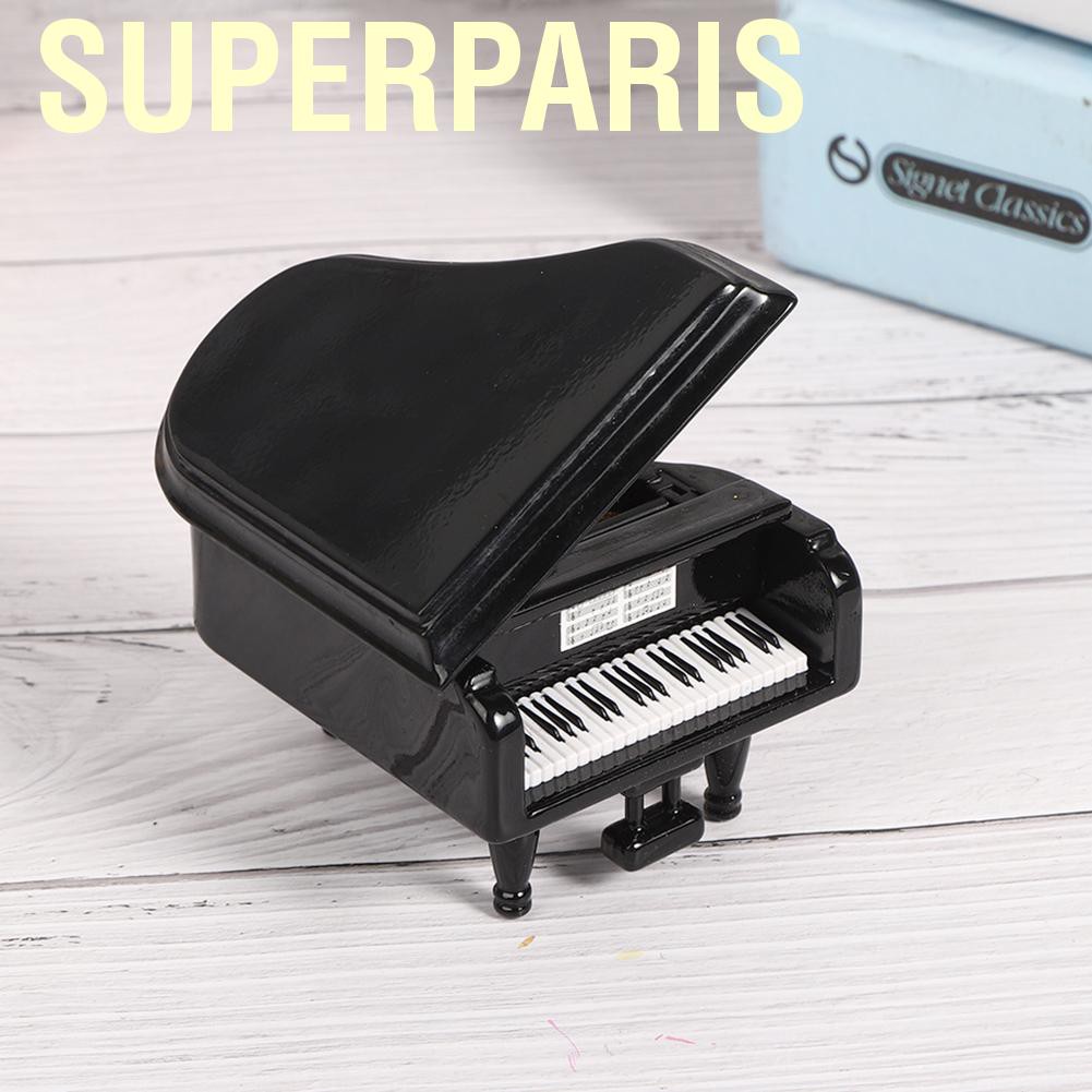 Mô Hình Đàn Piano Mini Bằng Gỗ Phong Cách Cổ Điển Độc Đáo Trang Trí Bàn Làm Việc