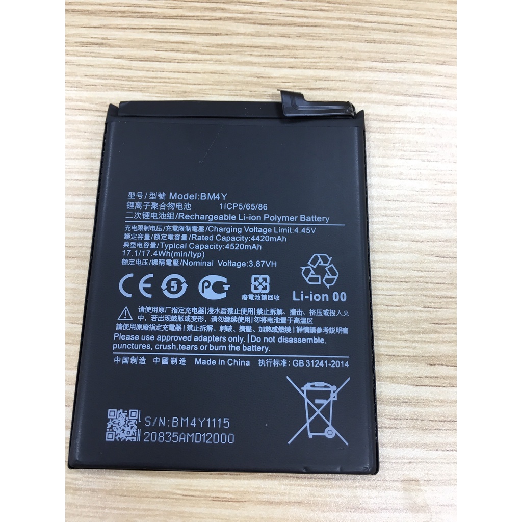 Pin zin Xiaomi Redmi K40 Pro, BM4Y