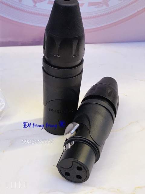 jack canon XLR đực cái amphenol cao cấp mạ vàng