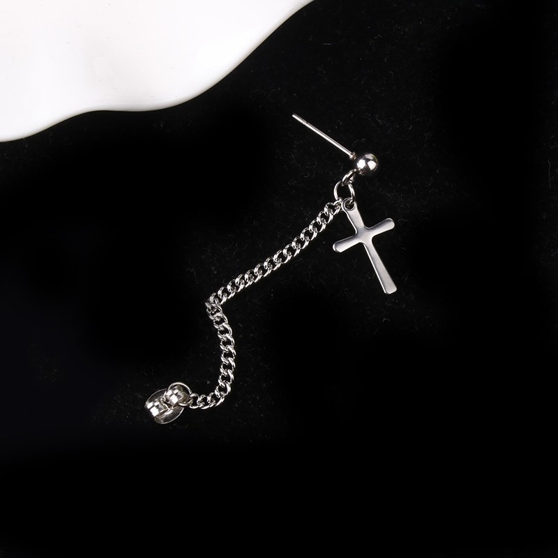 Bông tai hình thánh giá phong cách đường phố thời trang cá tính