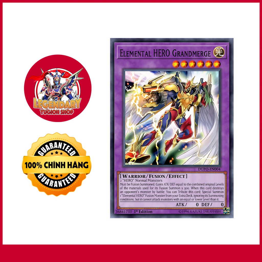 EN]Thẻ Bài Yugioh Chính Hãng] Elemental Hero Grandmerge