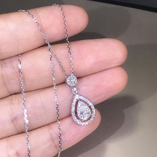 Dây chuyền nữ mặt hình giọt nước đính đá pha lê lấp lánh thời trang sang trọng