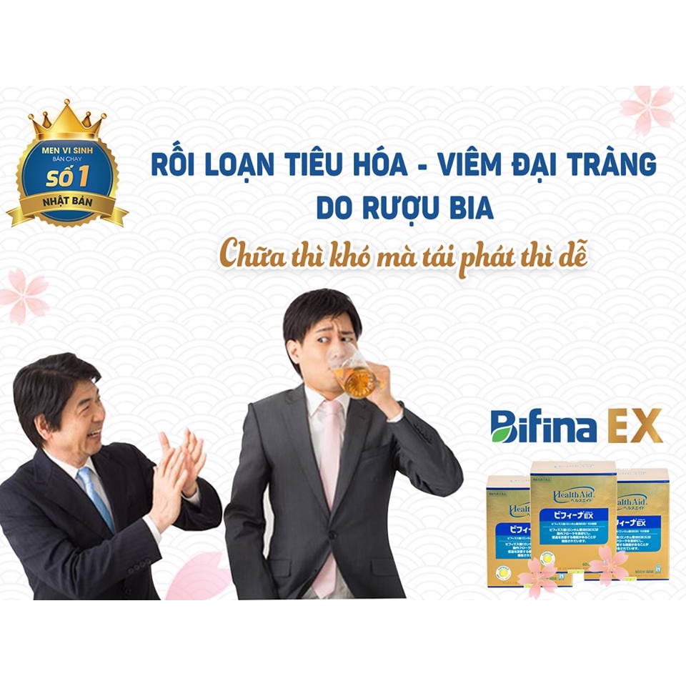 Men vi sinh Bifina Ex Nhật Bản - Bổ sung vi khuẩn có lợi cho đường ruột - Ecostar