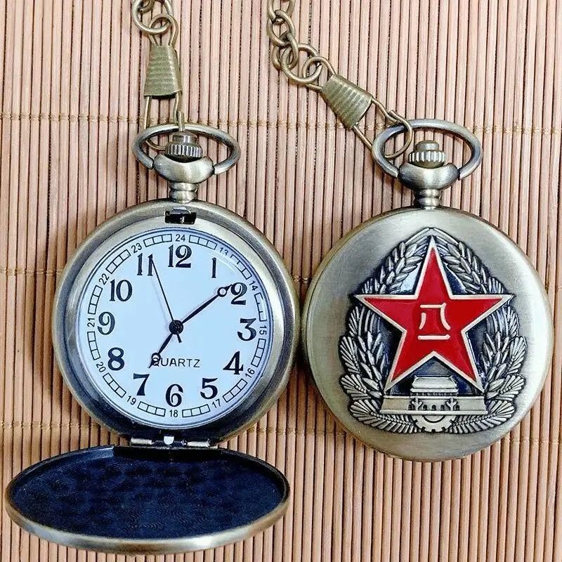 ♞Đồng hồ bỏ túi cổ lật retro người trung niên và cao tuổi gửi quà tặng để tưởng nhớ giá trị của học sinh, nam và nữ, Chủ
