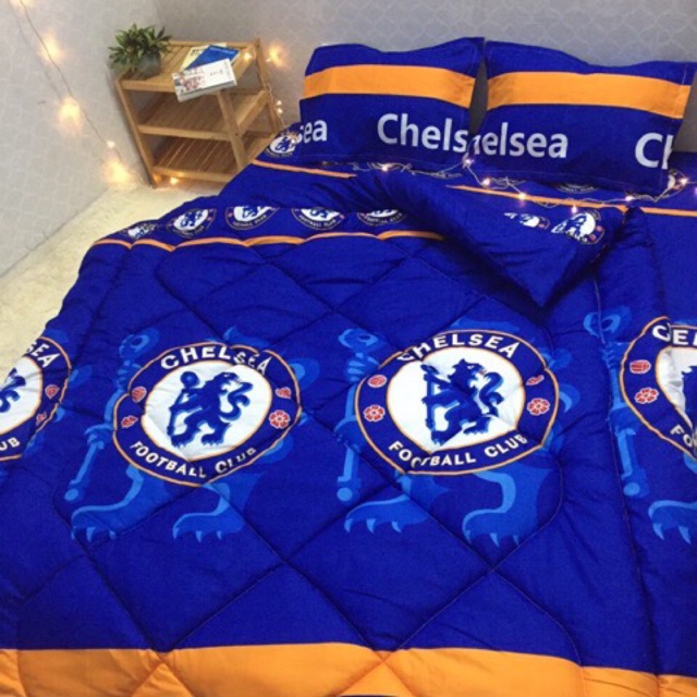 Bộ Chăn Ga Gối CLB Chelsea hot 2019