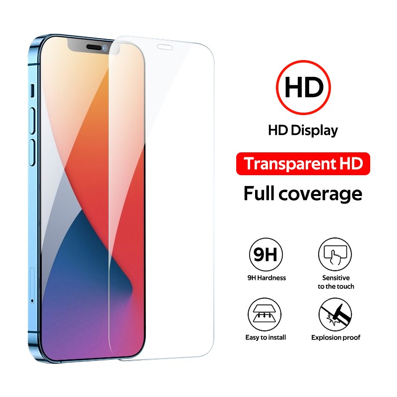 Kính Cường Lực Bảo Vệ Toàn Màn Hình Cho iPhone 14 13 12 11 Pro Max Mini Xr X Xs Max 8 7 Plus SE 2020