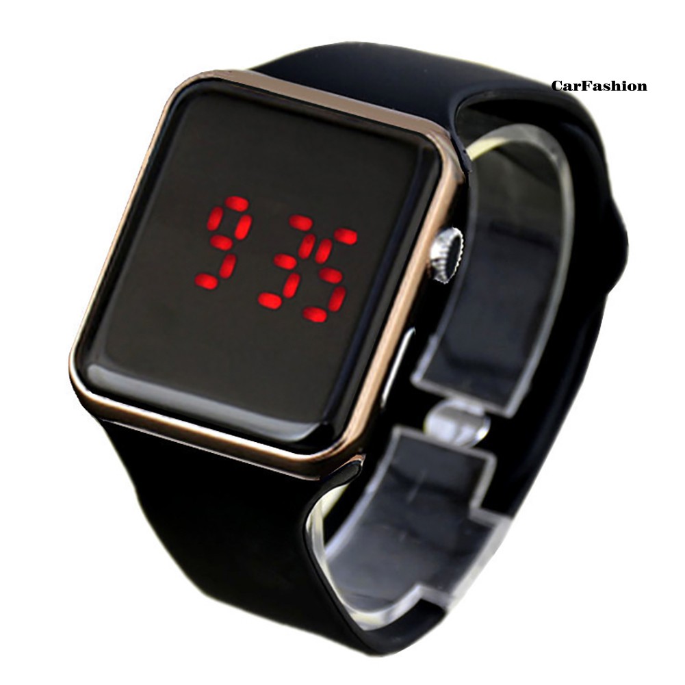 Đồng hồ đeo tay kỹ thuật số mặt hình vuông dây đeo silicon thời trang cho bé | BigBuy360 - bigbuy360.vn