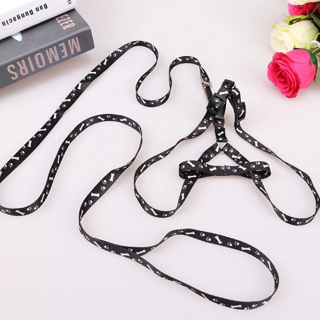 Dây dắt chó mèo đi dạo kèm yếm đủ màu sắc giá rẻ