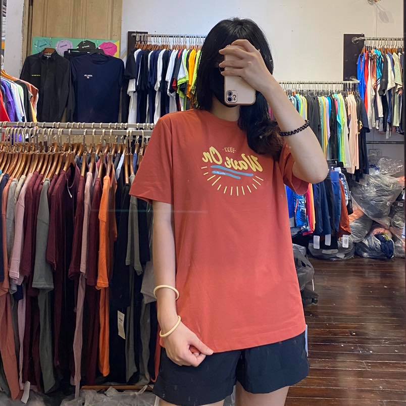 Áo phông cotton nữ Eddie Bauer, áo thun cộc tay bản Graphic hoạ tiết cực xinh