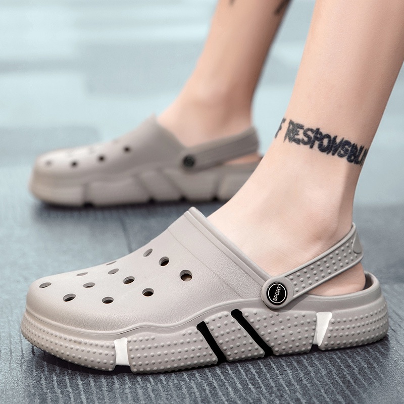 🏝️Dép Sandal Nam🏝️Dép Sandal Đục Lỗ Chống Trượt Phong Cách Mới RKC057