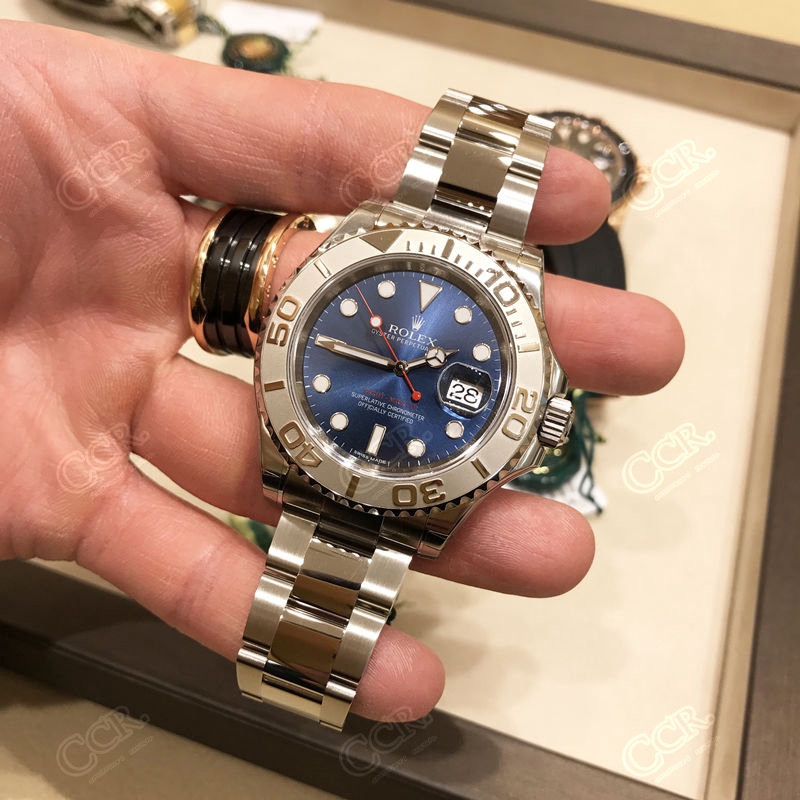 Rolex yacht 116622 Đồng Hồ Cơ Tự Động 40mm Với 100% Kim Màu Xanh Và Đỏ