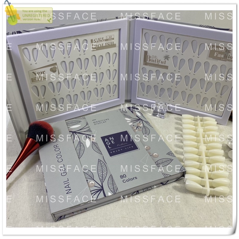 Sổ trưng mẫu móng _ sổ trưng màu sơn phong cách Hàn Quốc, tặng kèm móng mẫu