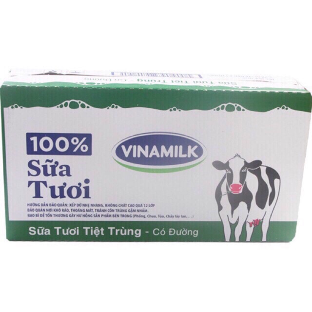 [Rẻ vô địch] Sữa Tươi Vinamilk 100% 48 hộp x 110ml