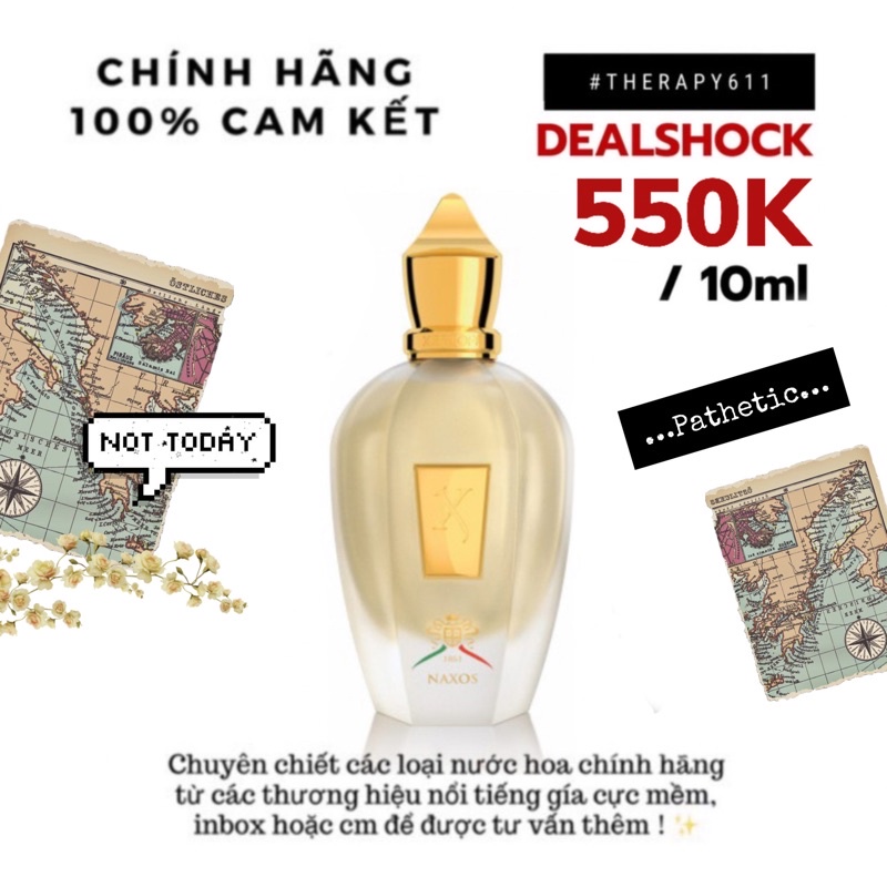 Mẫu thử nước hoa Unisex Xerjoff 1861 Naxos 5ml/10ml/20ml✨::..