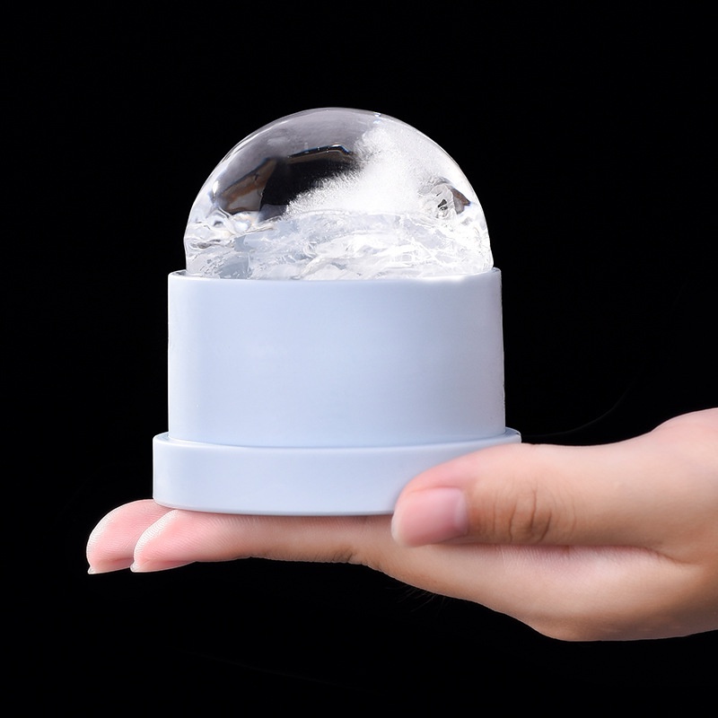 Khuôn Làm Đá Hình Tròn Bằng Silicone Tái Sử Dụng Nhanh Chóng