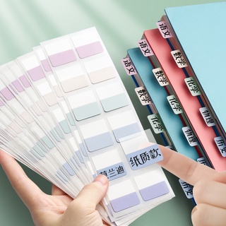 Set 120 tờ giấy dán ghi chú nhiều màu nhãn dán ghi chú Sticker dạ quang cho học sinh