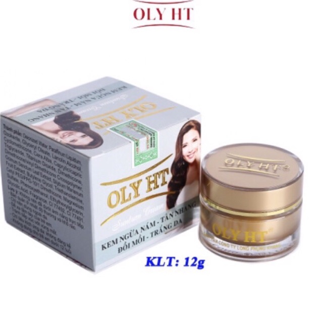 Kem Ngừa nám - tàn nhang - Đồi mồi - trắng da Oly HT 12g 25g HÀNG CHÍNH HÃNG