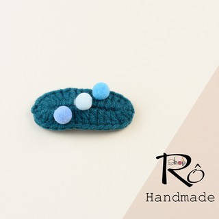 Kẹp tóc xinh Pom Pom mini cho nữ và bé gái 5.5cm |Cặp tóc len Handmade cute |Shop Rô Handmade