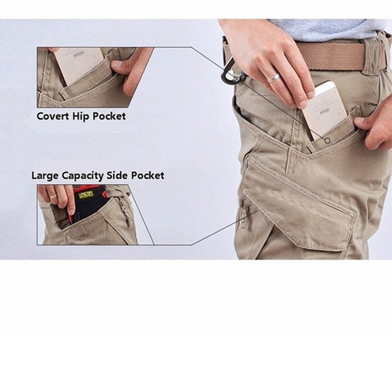 Quần dài nhiều túi chống thấm nước nhanh khô phong cách năng động dành cho nam