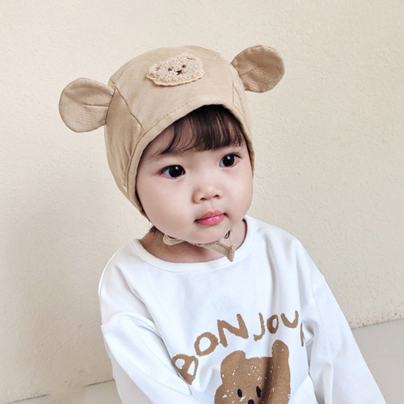 Mũ Len Tai Gấu Hoạt Hình Dễ Thương Cho Bé