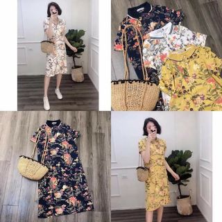 Váy polo họa tiết