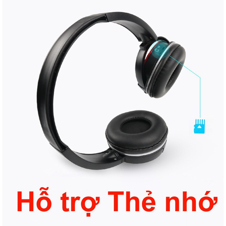 (GIÁ SẬP SÀN) Tai nghe Chụp tai Bluetooth chính hãng K2 , có khe thẻ nhớ, có kèm mic đàm thoại (siêu hót 3 trong 1)