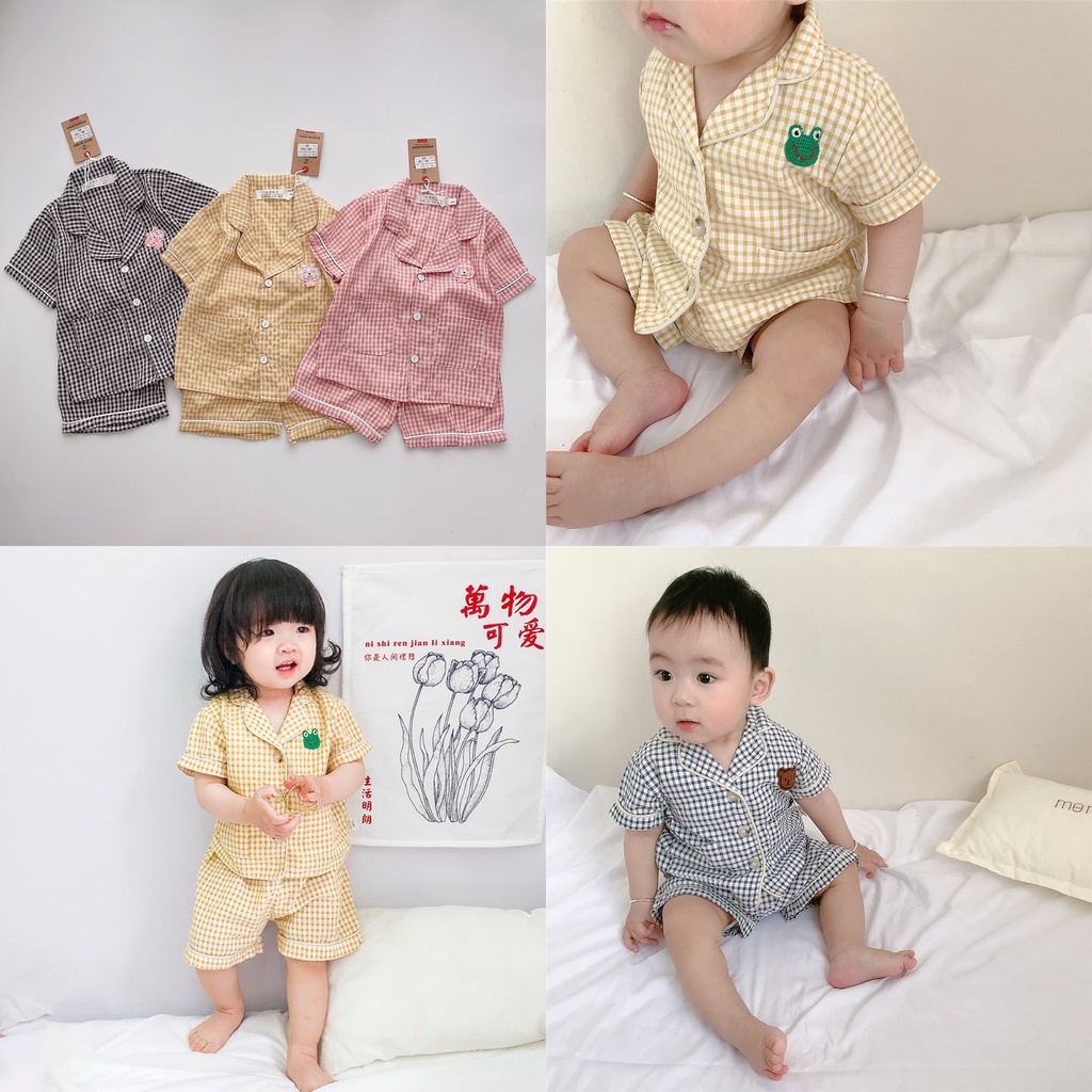 BỘ PYJAMA ĐŨI KẺ SIÊU XINH CHO BÉ - BB104