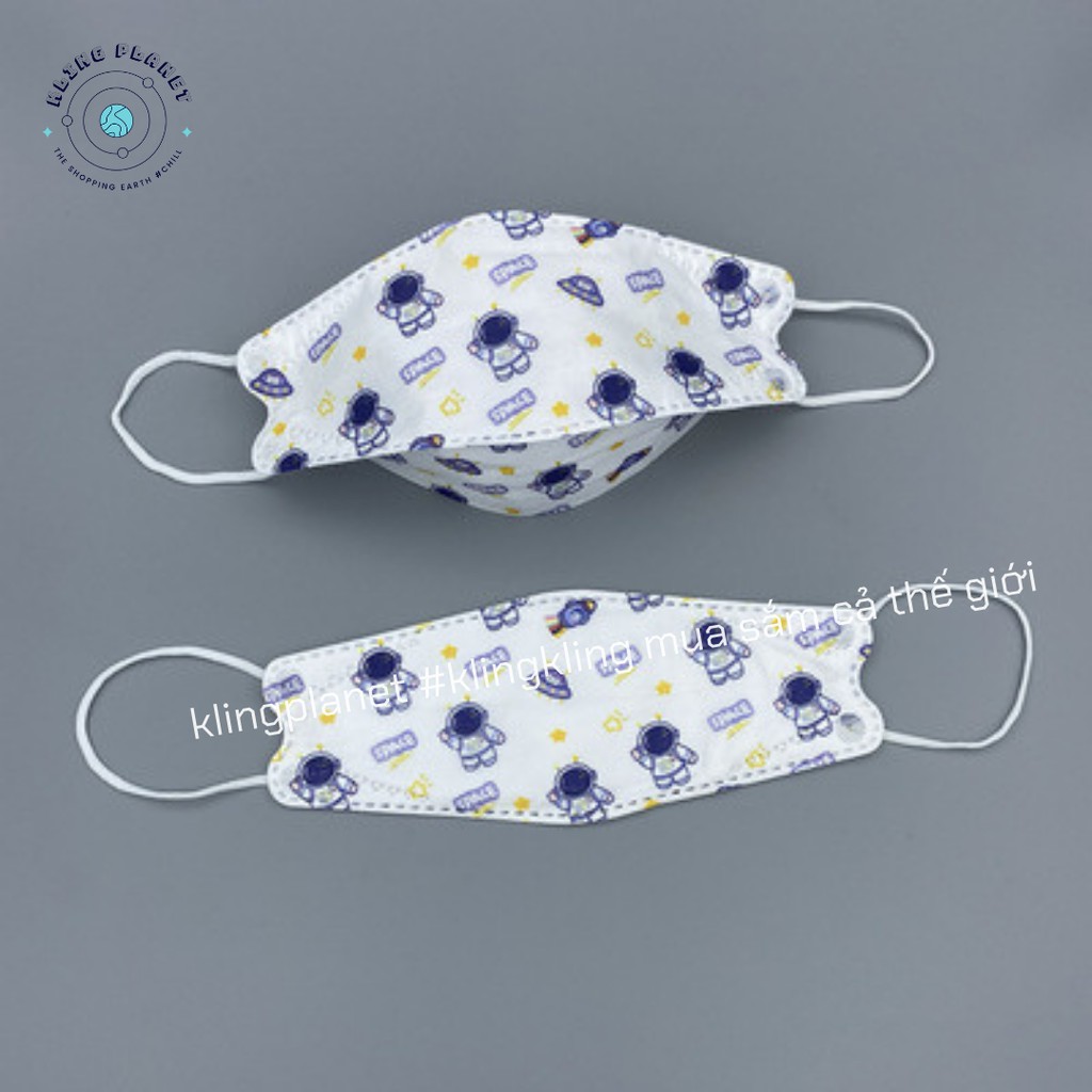 Khẩu trang 3D Phi hành gia/Chú gấu đáng yêu nhiều màu thời trang, xinh xắn 20x8cm