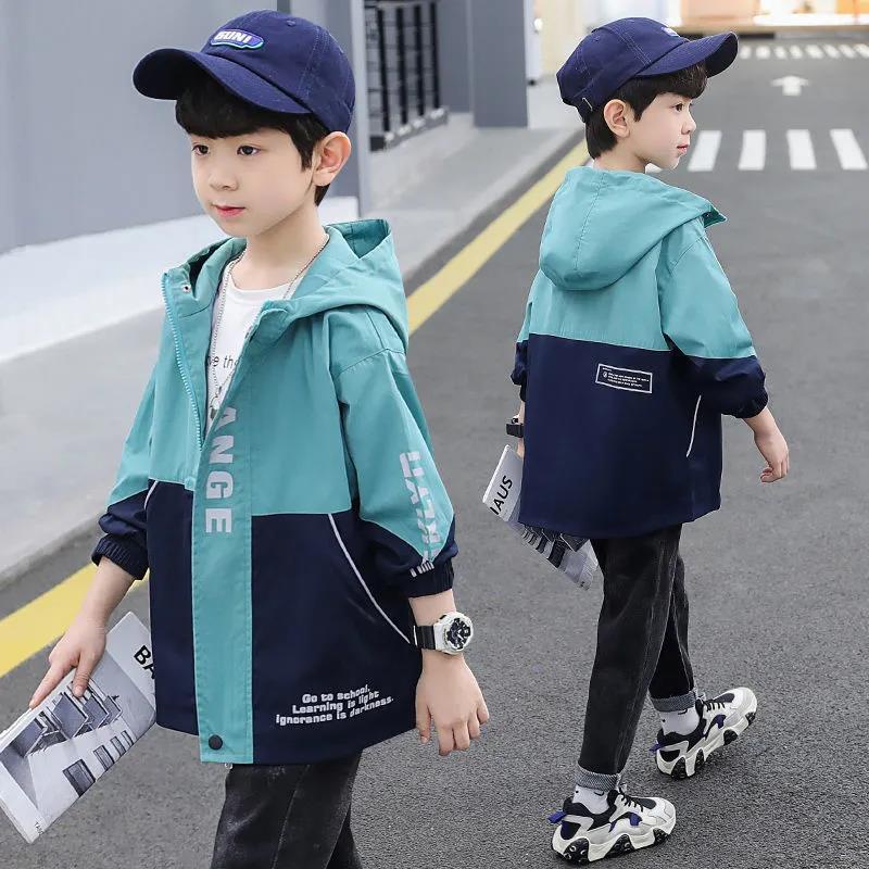Áo Khoác Gió Cỡ Lớn Phong Cách Hàn Quốc Thời Trang Xuân Thu 2022 Cho Bé Trai