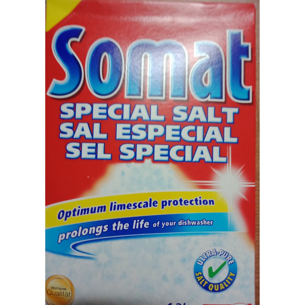 combo 3 hộp muối rửa bát Somat - Muối làm mềm nước 1,2kg