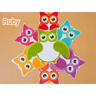 Bé cú dễ thương A4 - Đồ dùng dạy học Ruby