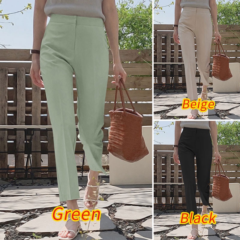 Zanzea Quần Dài Ống Rộng Thời Trang Hàn Quốc