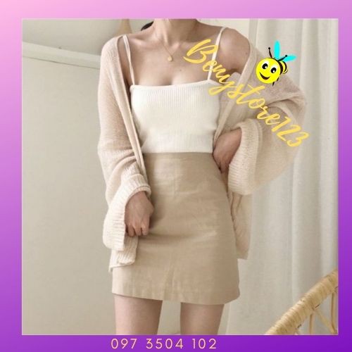 Áo Cadigan Nữ Len Mỏng💖𝑭𝑹𝑬𝑬𝑺𝑯𝑰𝑷💖Áo Khoác Carigan Siêu Rẻ Hàng Quảng Châu Loại 1 Form Dưới 70kg