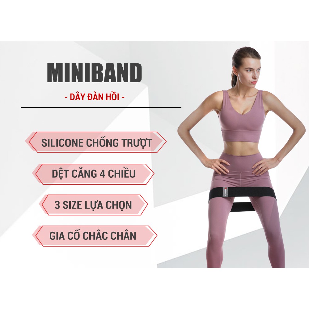 Dây mini band kháng lực tập gym, tập mông GoodFit GF912MB