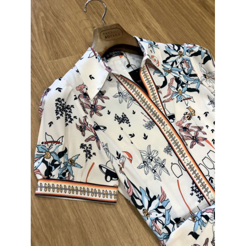 Đầm hoa hoa cột eo Tshop vnxk