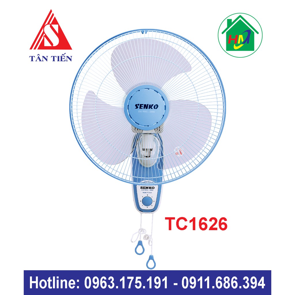 Quạt Treo Tường 2 Dây Senko TC1626