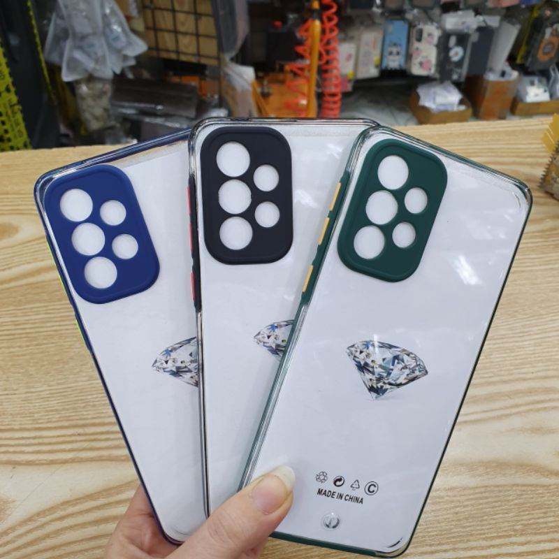 Ốp lưng Samsung A33 5G ,A51 ,A71 dẻo viền màu lưng trong có bảo vệ camera